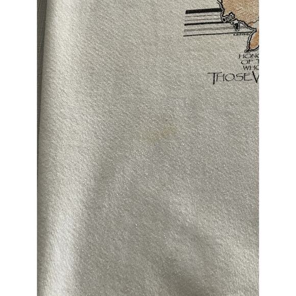 Vietnam Veterans Memorial Wall Sz XL Vintage Crew Sweatshirt Washington DC 80's - Picture 11 of 11